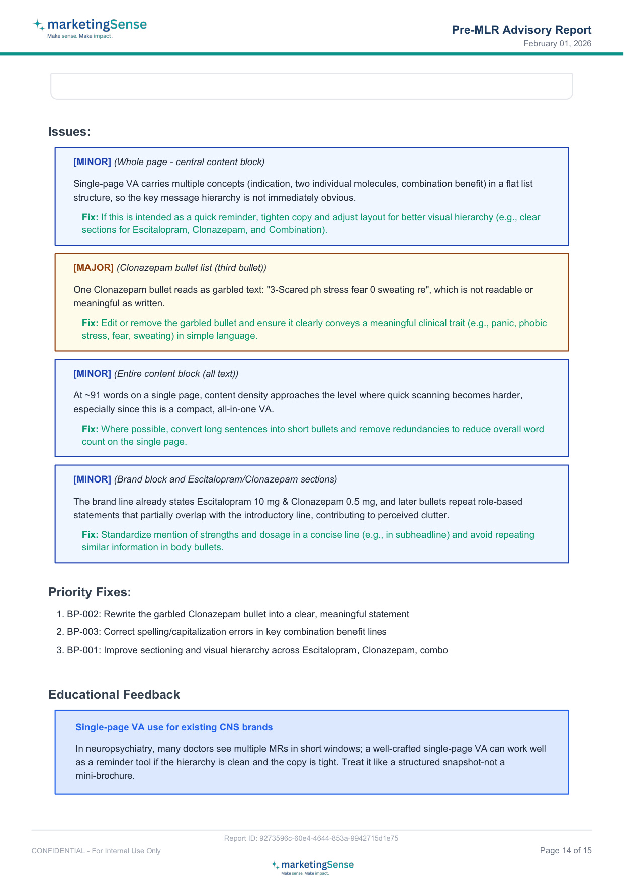 Sample Report — Page 14